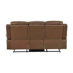 Nest Brown Double Reclining Sofa - Ornate Home