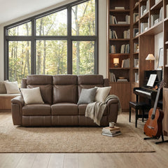 Nest Brown Double Reclining Sofa - Ornate Home