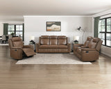 Nest Brown Double Reclining Sofa - Ornate Home