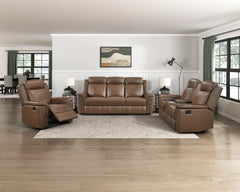 Nest Brown Double Reclining Sofa - Ornate Home