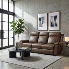 Nest Brown Double Reclining Sofa - Ornate Home