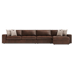 Nest Brown Sectional - Ornate Home