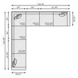 Nest Brown Sectional - Ornate Home