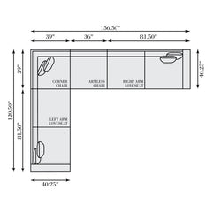 Nest Cream Sectional - Ornate Home