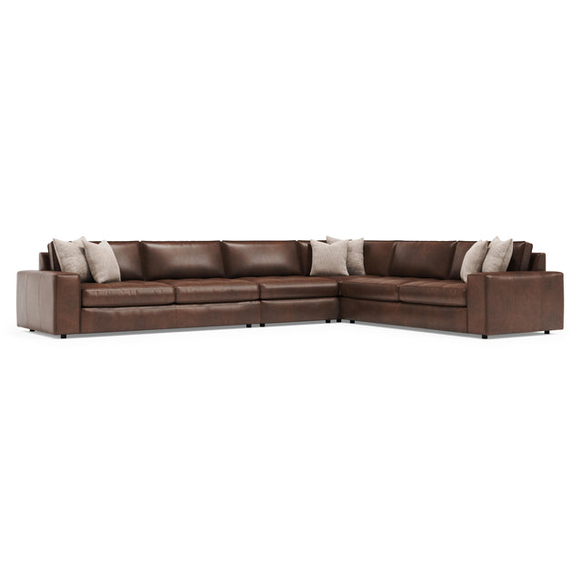 Nest Dark Brown Sectional - Ornate Home