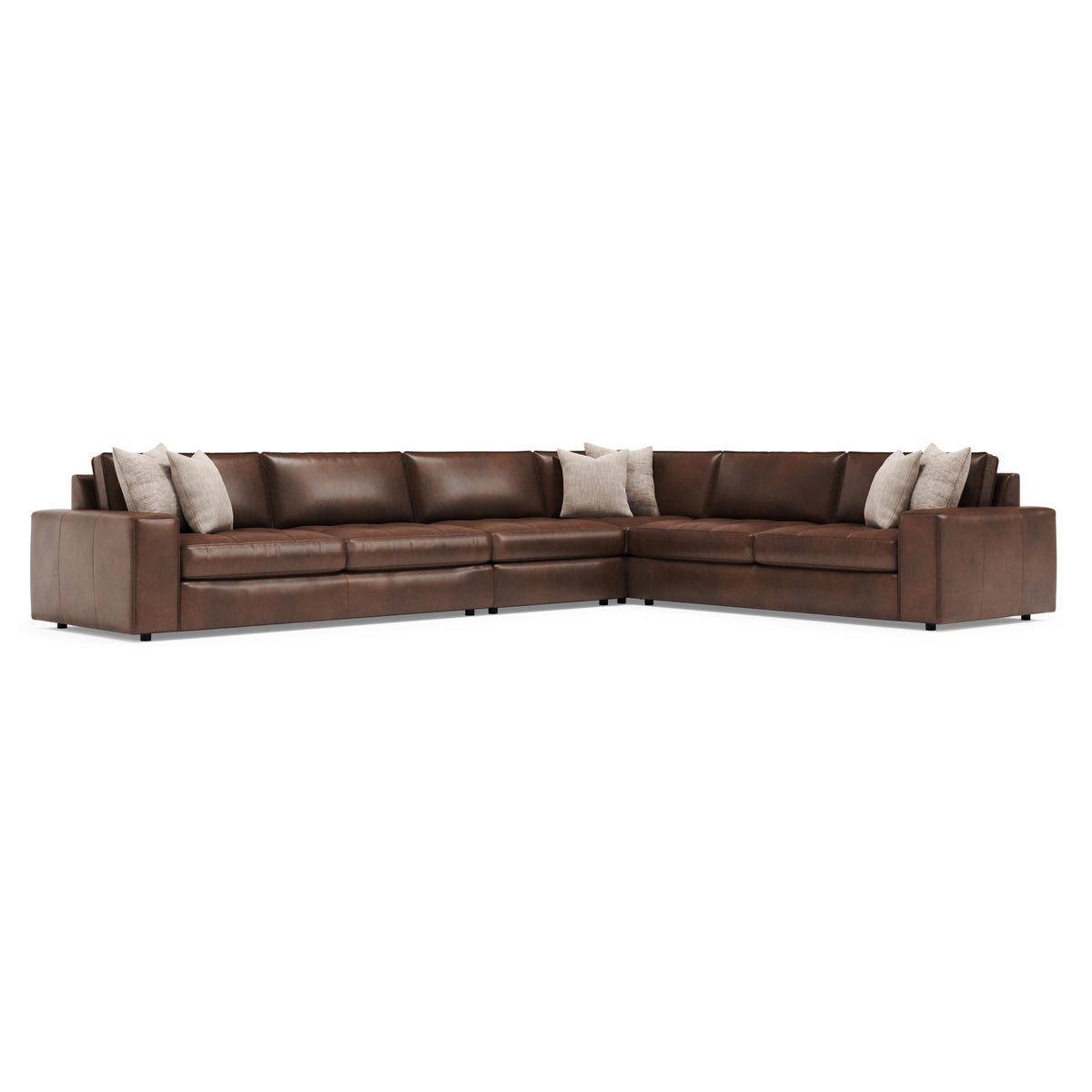 Nest Dark Brown Sectional - Ornate Home