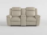 Nest Gray Double Reclining Loveseat With Center Console And Receptacles - Ornate Home