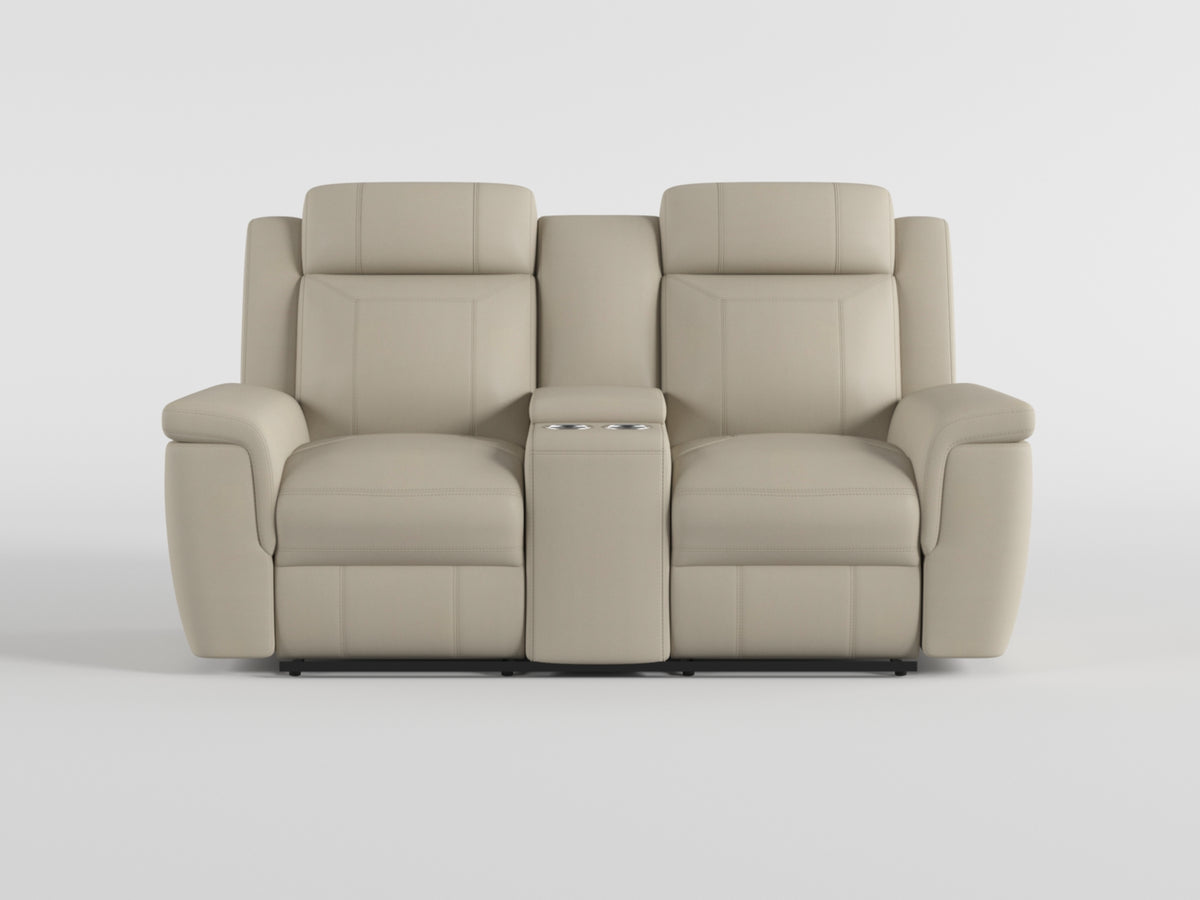 Nest Gray Double Reclining Loveseat With Center Console And Receptacles - Ornate Home