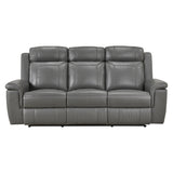 Nest Gray Double Reclining Sofa - Ornate Home