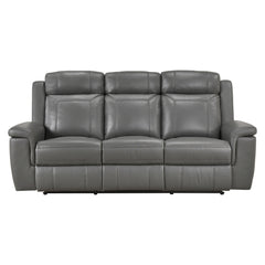 Nest Gray Double Reclining Sofa - Ornate Home