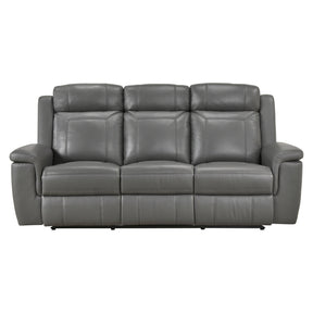 Nest Gray Double Reclining Sofa - Ornate Home