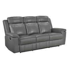 Nest Gray Double Reclining Sofa - Ornate Home
