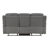 Nest Gray Double Reclining Sofa - Ornate Home