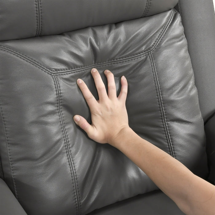 Nest Gray Double Reclining Sofa - Ornate Home