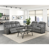 Nest Gray Double Reclining Sofa - Ornate Home