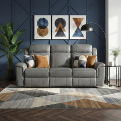 Nest Gray Double Reclining Sofa - Ornate Home