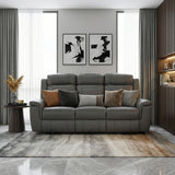 Nest Gray Double Reclining Sofa - Ornate Home