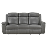 Nest Gray Double Reclining Sofa - Ornate Home