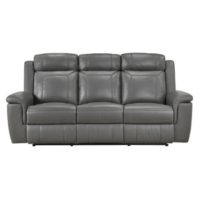Nest Gray Double Reclining Sofa - Ornate Home