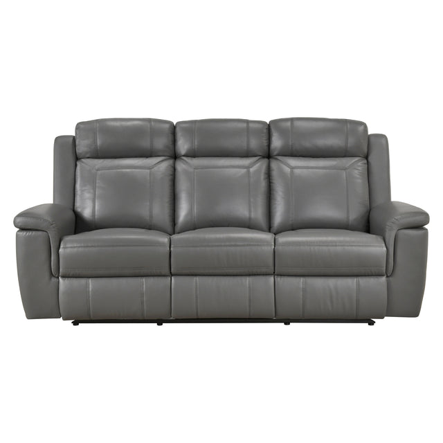 Nest Gray Double Reclining Sofa - Ornate Home