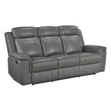 Nest Gray Double Reclining Sofa - Ornate Home