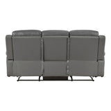 Nest Gray Double Reclining Sofa - Ornate Home