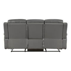 Nest Gray Double Reclining Sofa - Ornate Home