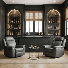 Nest Gray Reclining Chair - Ornate Home