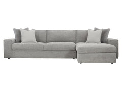 Nest Grey Fabric RAF  Sectional - Ornate Home