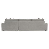 Nest Grey Fabric RAF  Sectional - Ornate Home