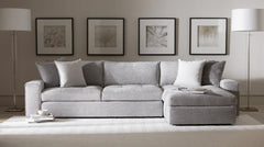 Nest Grey Fabric RAF  Sectional - Ornate Home