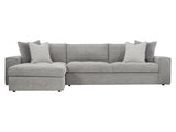 Nest Grey Fabric Sectional - Ornate Home
