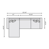 Nest Grey Fabric Sectional - Ornate Home