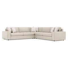 Nest White/Brown Sectional - Ornate Home