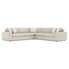 Nest White/Brown Sectional - Ornate Home