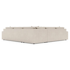 Nest White/Brown Sectional - Ornate Home