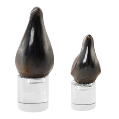 Nesting Bird Gray Sculptures (Set of 2) - Ornate Home