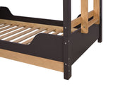 Nestor Black/Natural Twin/Twin Bunk Bed - Ornate Home
