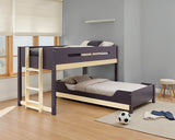 Nestor Mauve/Oak Twin/Twin Bunk Bed - Ornate Home
