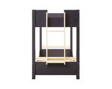 Nestor Mauve/Oak Twin/Twin Bunk Bed - Ornate Home