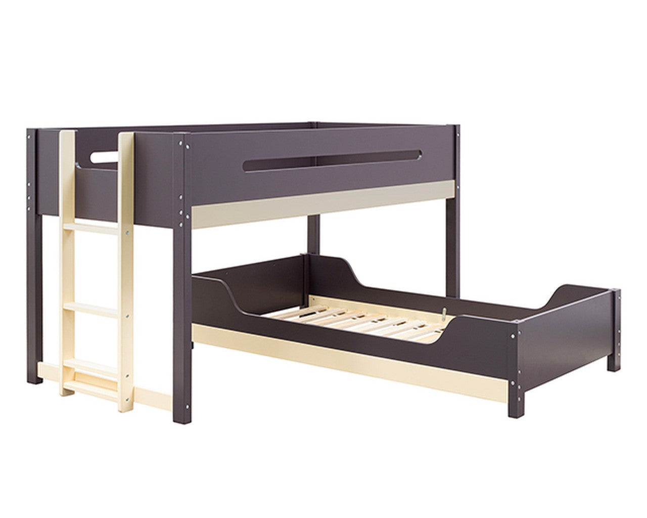 Nestor Mauve/Oak Twin/Twin Bunk Bed - Ornate Home