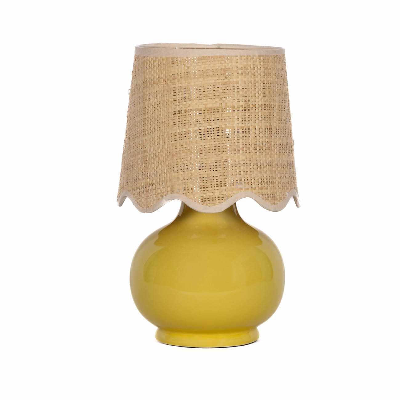Nesuo Yellow Ceramic Table Lamp - Ornate Home