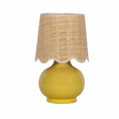 Nesuo Yellow Ceramic Table Lamp - Ornate Home