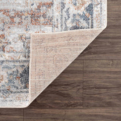 Neta Red & Blue Flat Pile Washable Rug - Clearance - Ornate Home