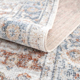 Neta Red & Blue Flat Pile Washable Rug - Clearance - Ornate Home