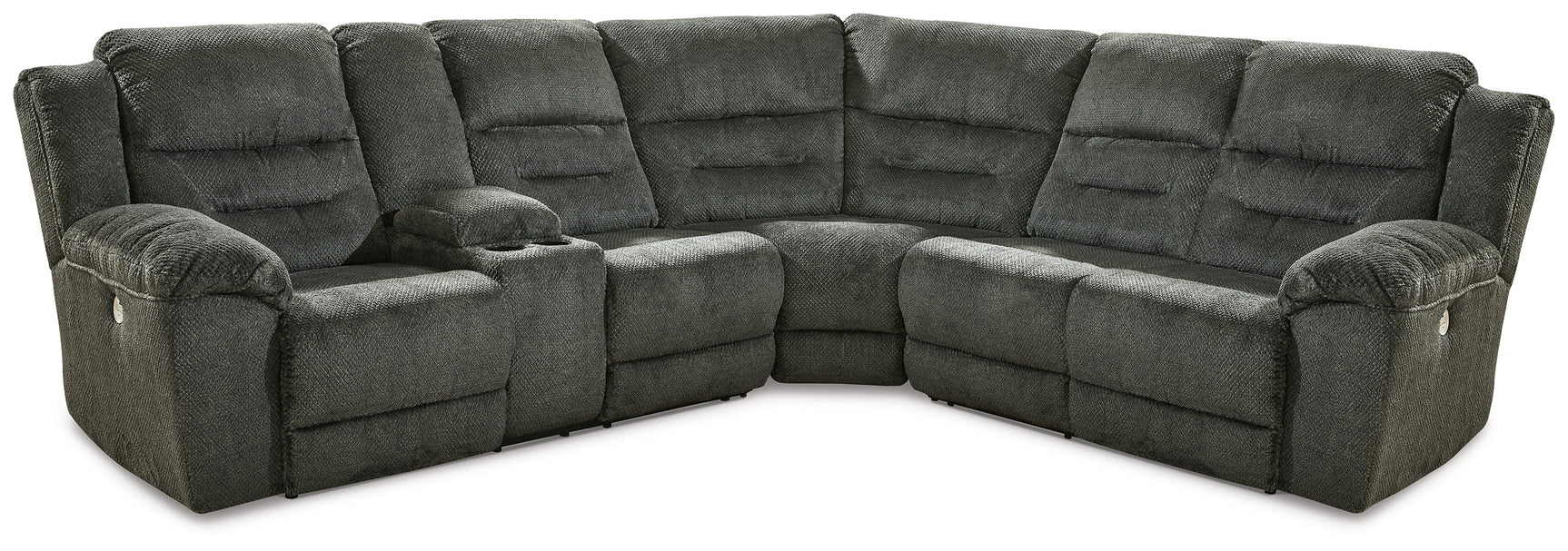 Nettington Smoke 3-Piece Power Reclining Sectional - Ornate Home