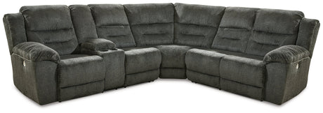 Nettington Smoke 3-Piece Power Reclining Sectional - Ornate Home