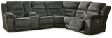 Nettington Smoke 3-Piece Power Reclining Sectional - Ornate Home
