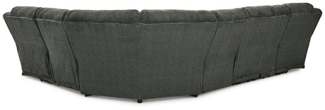 Nettington Smoke 4-Piece Power Reclining Sectional - Ornate Home