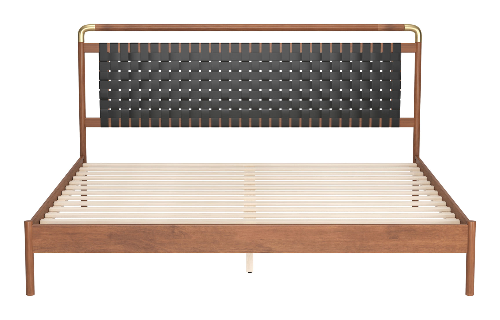 Netz Black & Walnut King Bed - Ornate Home